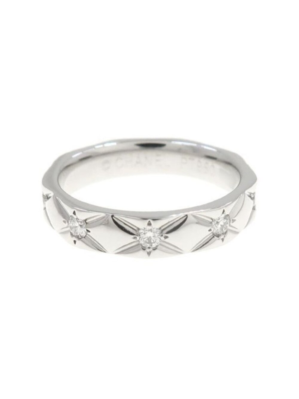 Chanel Quilted Ring Diamond